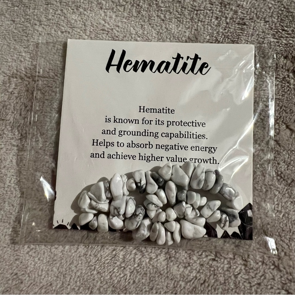 Hematite Crystal Chip Bracelet Healing bracelet